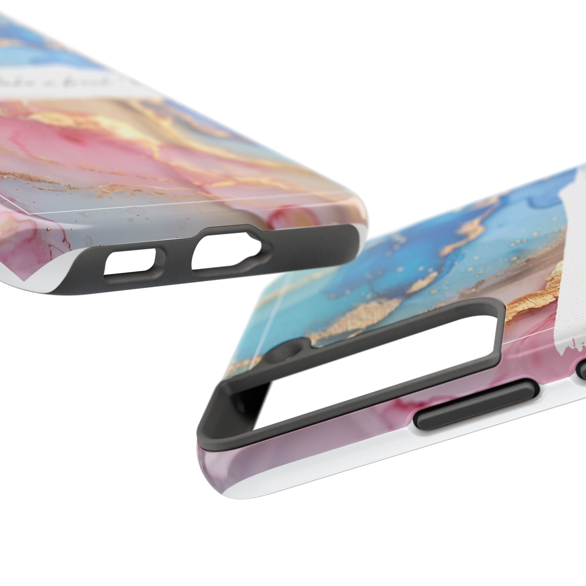 Marbled Gold Accent Tough Phone Case — "It's Okay to Take a Break" Protective Cover