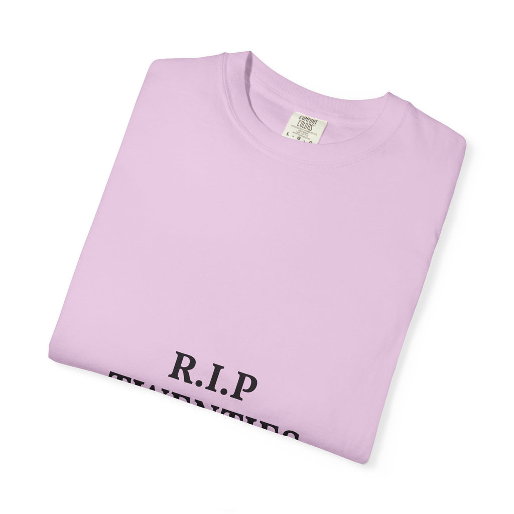 R.I.P. Twenties Tee — Funny 20s Milestone T-Shirt