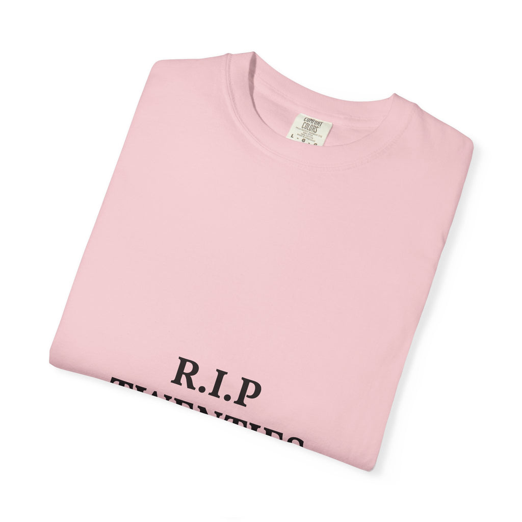 R.I.P. Twenties Tee — Funny 20s Milestone T-Shirt