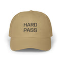 Dad Cap — "HARD PASS" Embroidered Baseball Hat ("NOPE" Back)