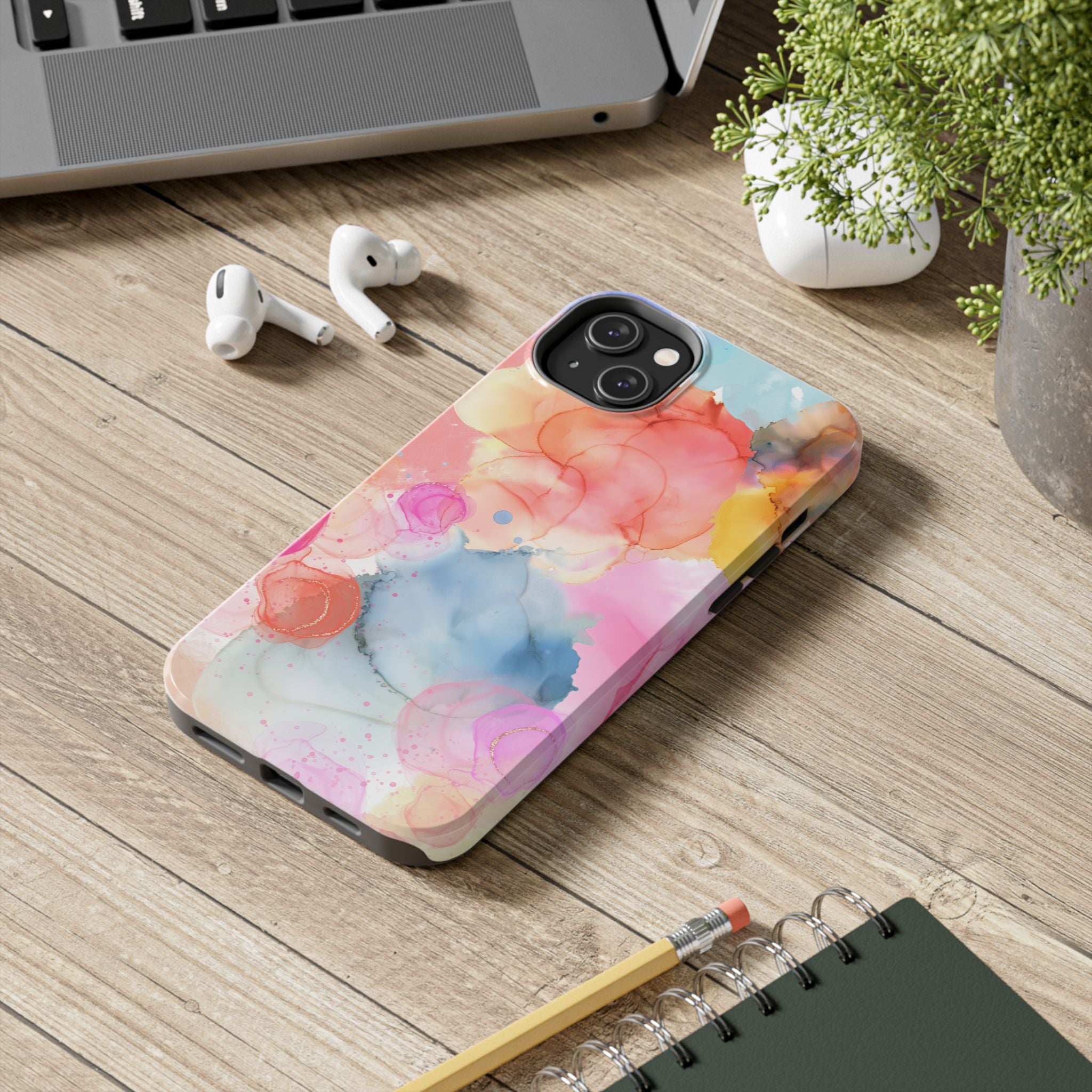 Tough Phone Case – Watercolor Bloom Protective Case