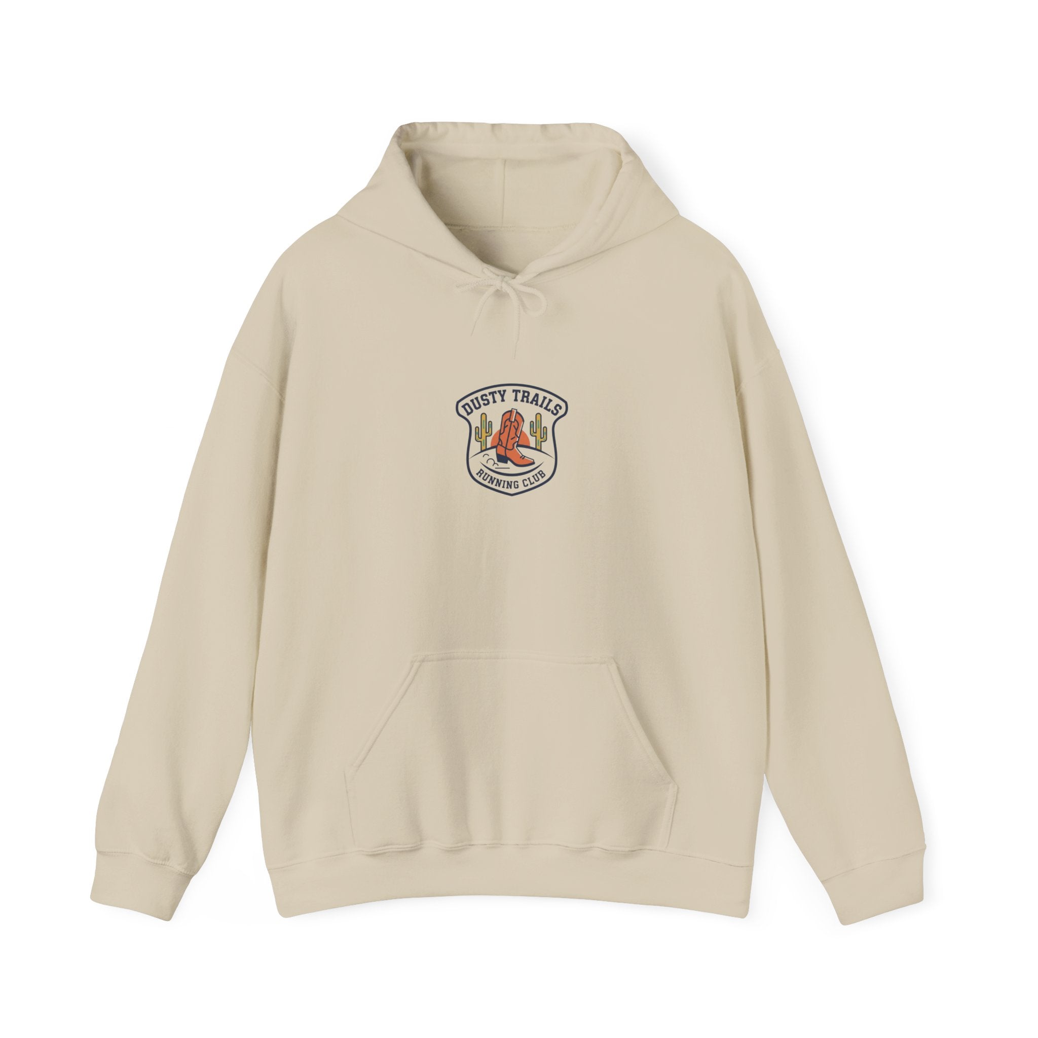 Rustic Trail Club Hoodie | Western Badge Typography, Cowboy Club Logo