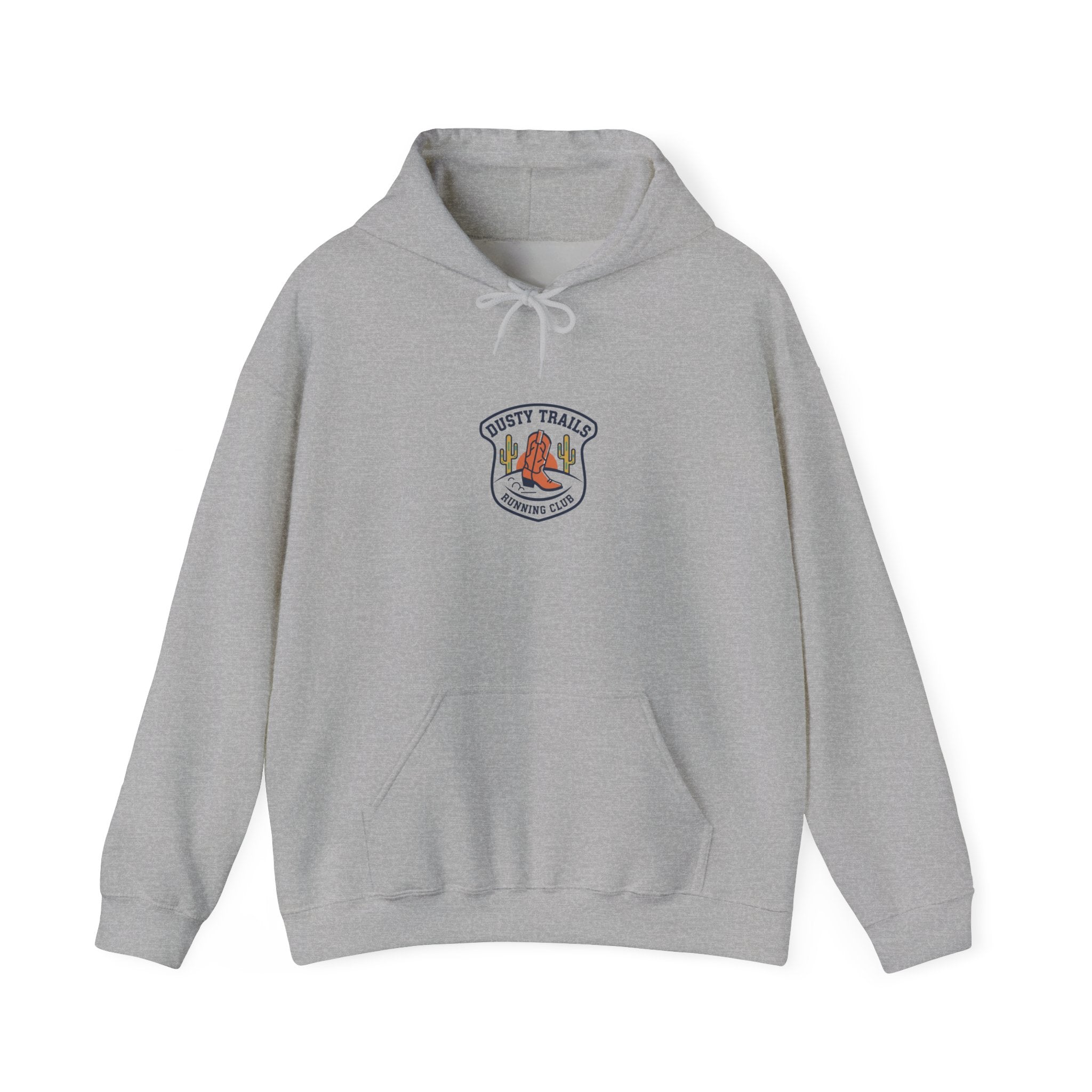 Rustic Trail Club Hoodie | Western Badge Typography, Cowboy Club Logo