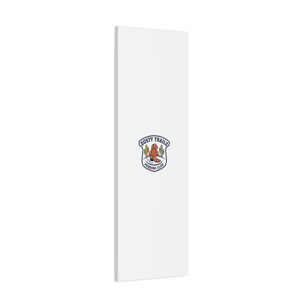 Dusty Trails Running Club Canvas | Western Badge Typography, Rustic Emblem