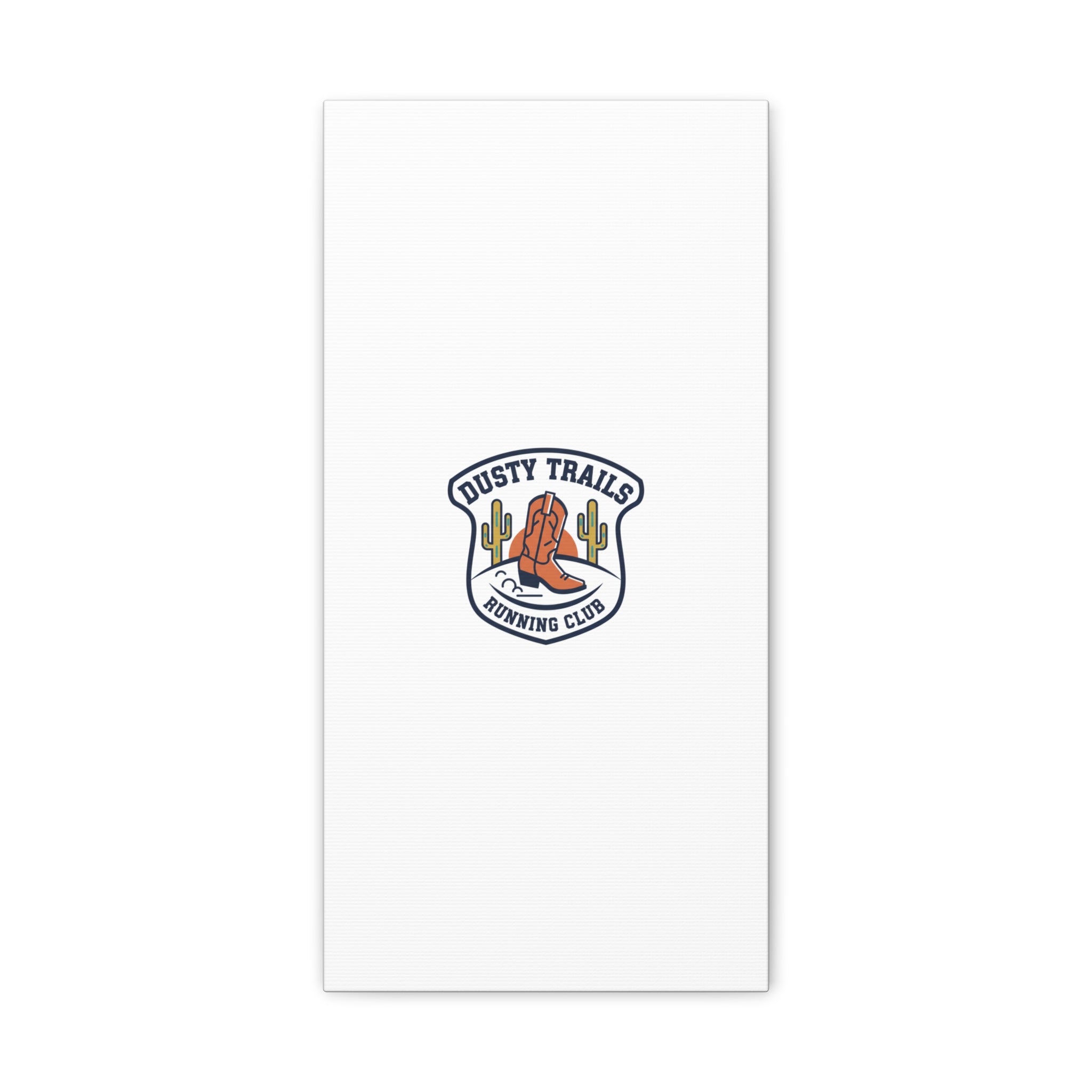 Dusty Trails Running Club Canvas | Western Badge Typography, Rustic Emblem