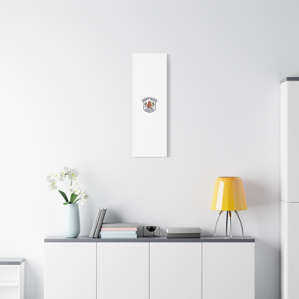 Dusty Trails Running Club Canvas | Western Badge Typography, Rustic Emblem