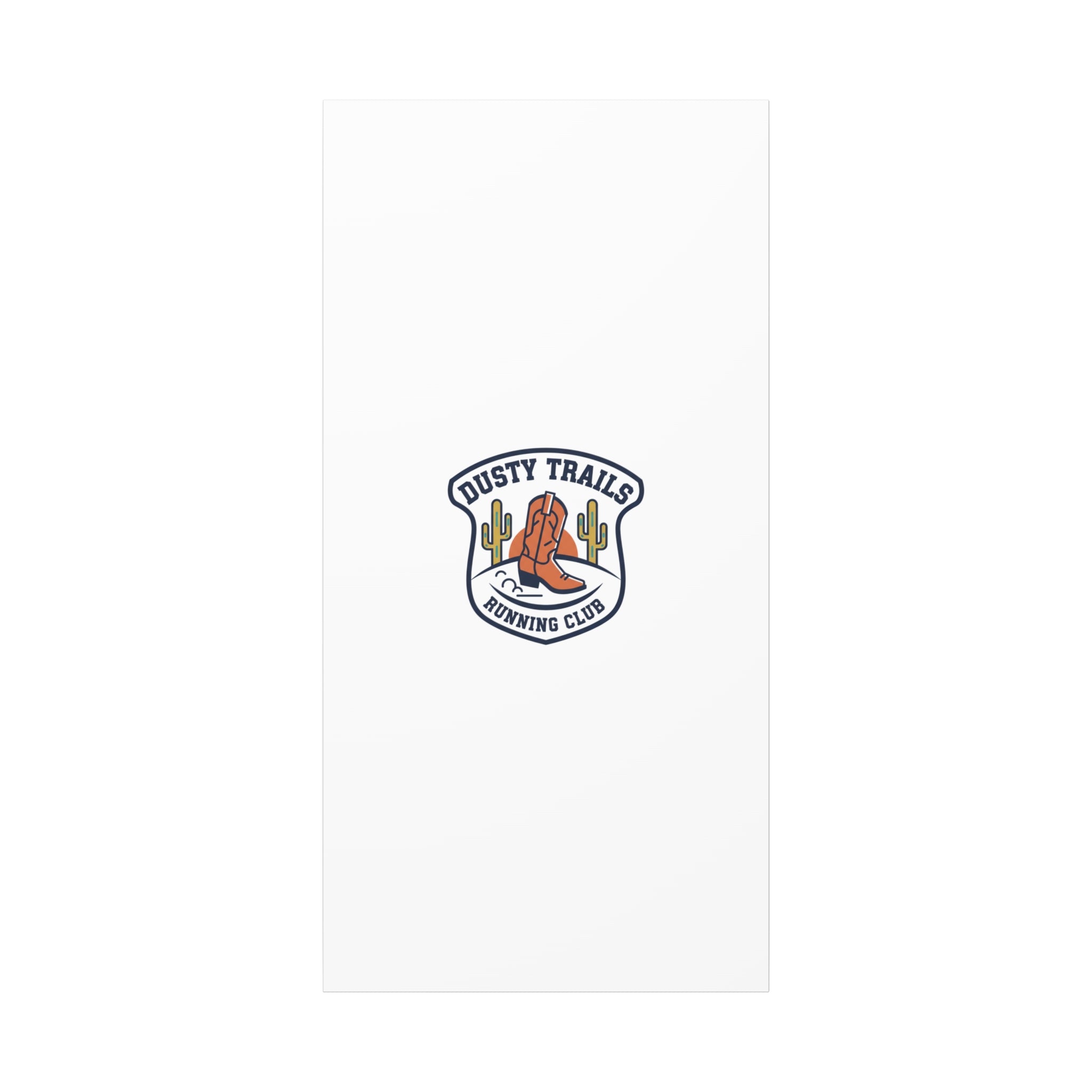 Dusty Trails Running Club Canvas | Western Badge Typography, Rustic Emblem