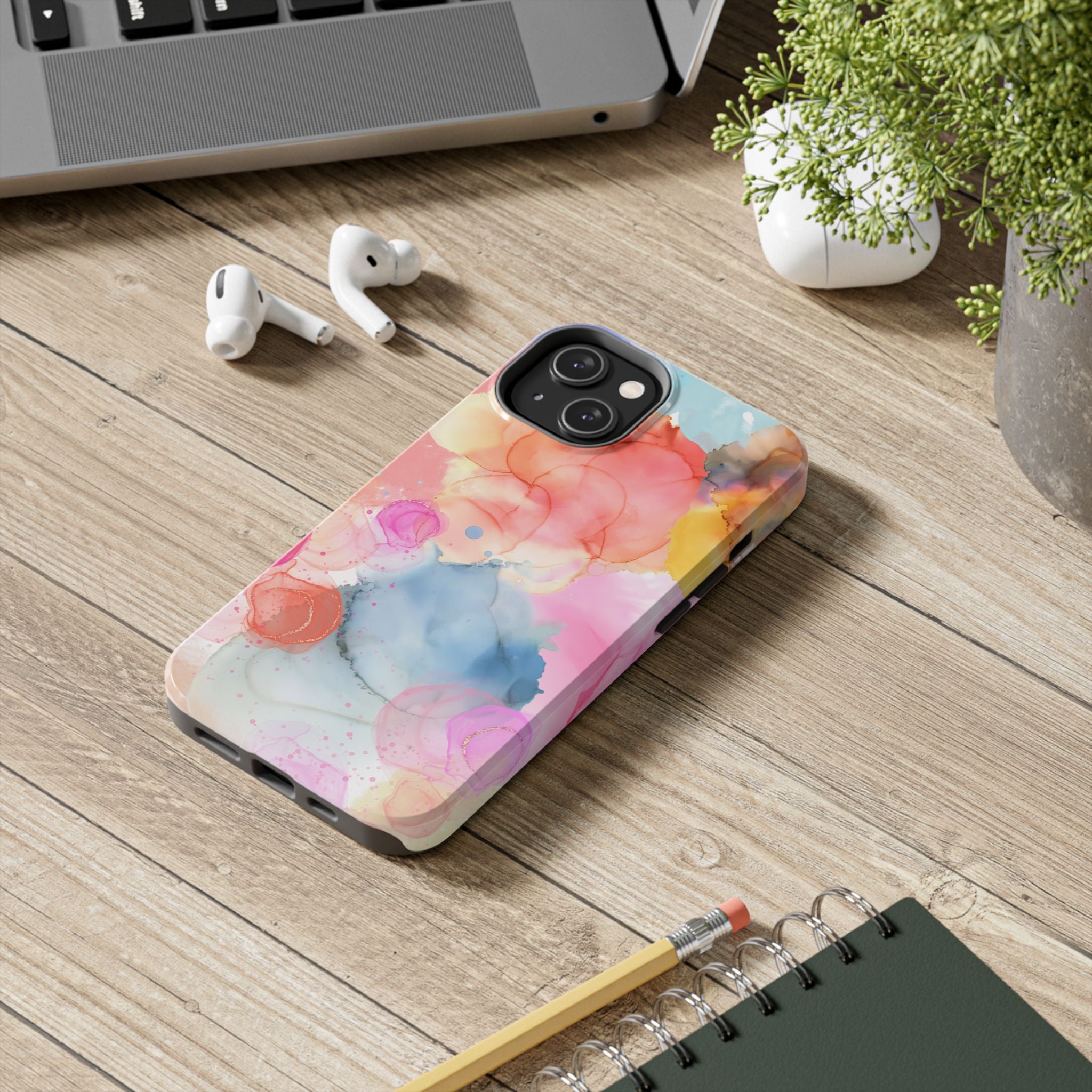 Tough Phone Case – Watercolor Bloom Protective Case
