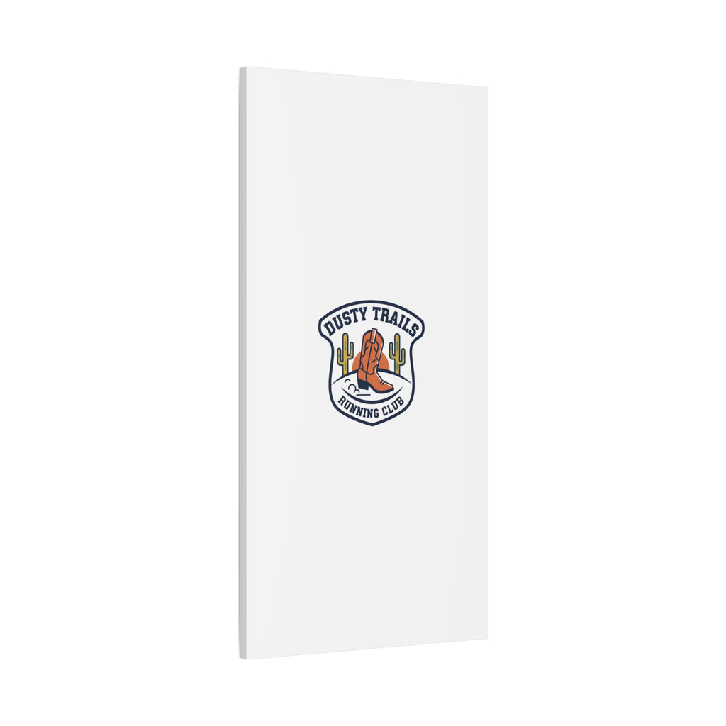 Dusty Trails Running Club Canvas | Western Badge Typography, Rustic Emblem