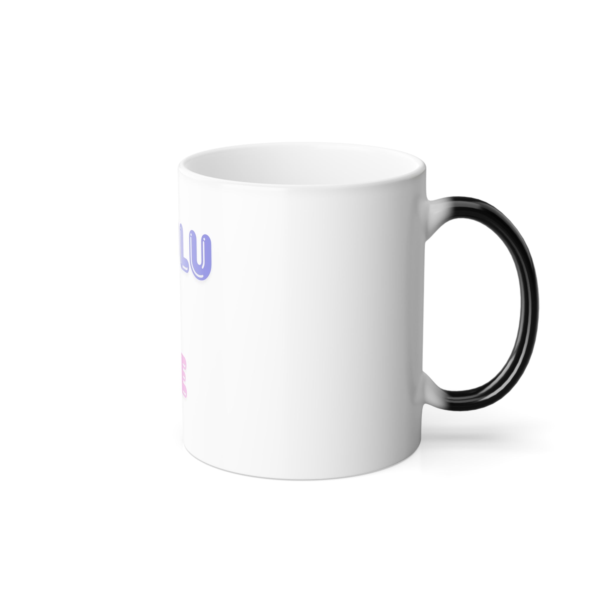 Color Morphing Mug — “Delulu Free Zone” Novelty Coffee Cup