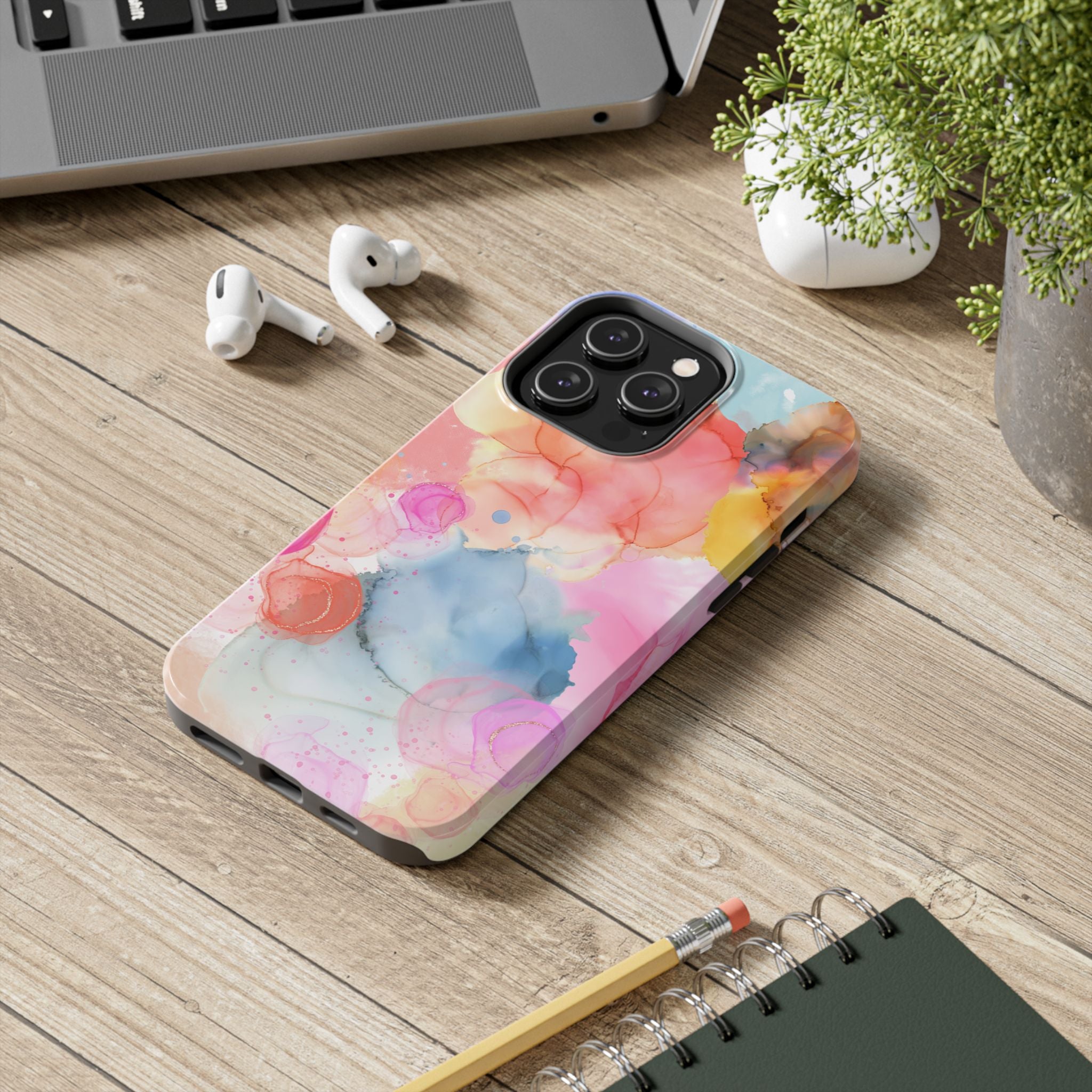 Tough Phone Case – Watercolor Bloom Protective Case