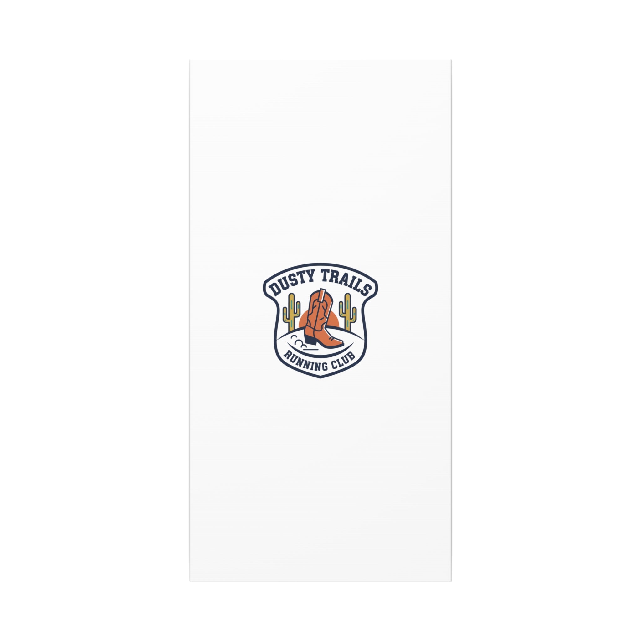 Dusty Trails Running Club Canvas | Western Badge Typography, Rustic Emblem