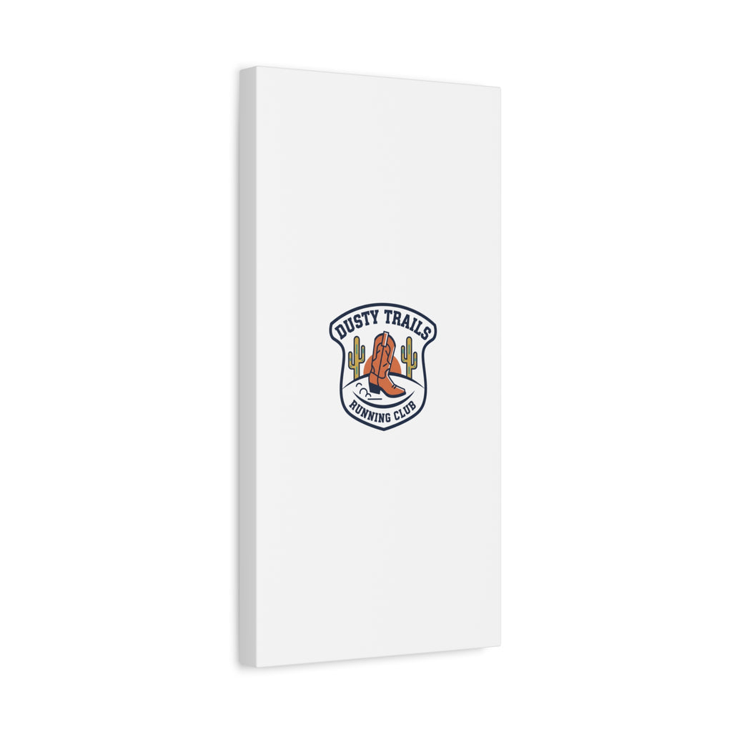 Dusty Trails Running Club Canvas | Western Badge Typography, Rustic Emblem