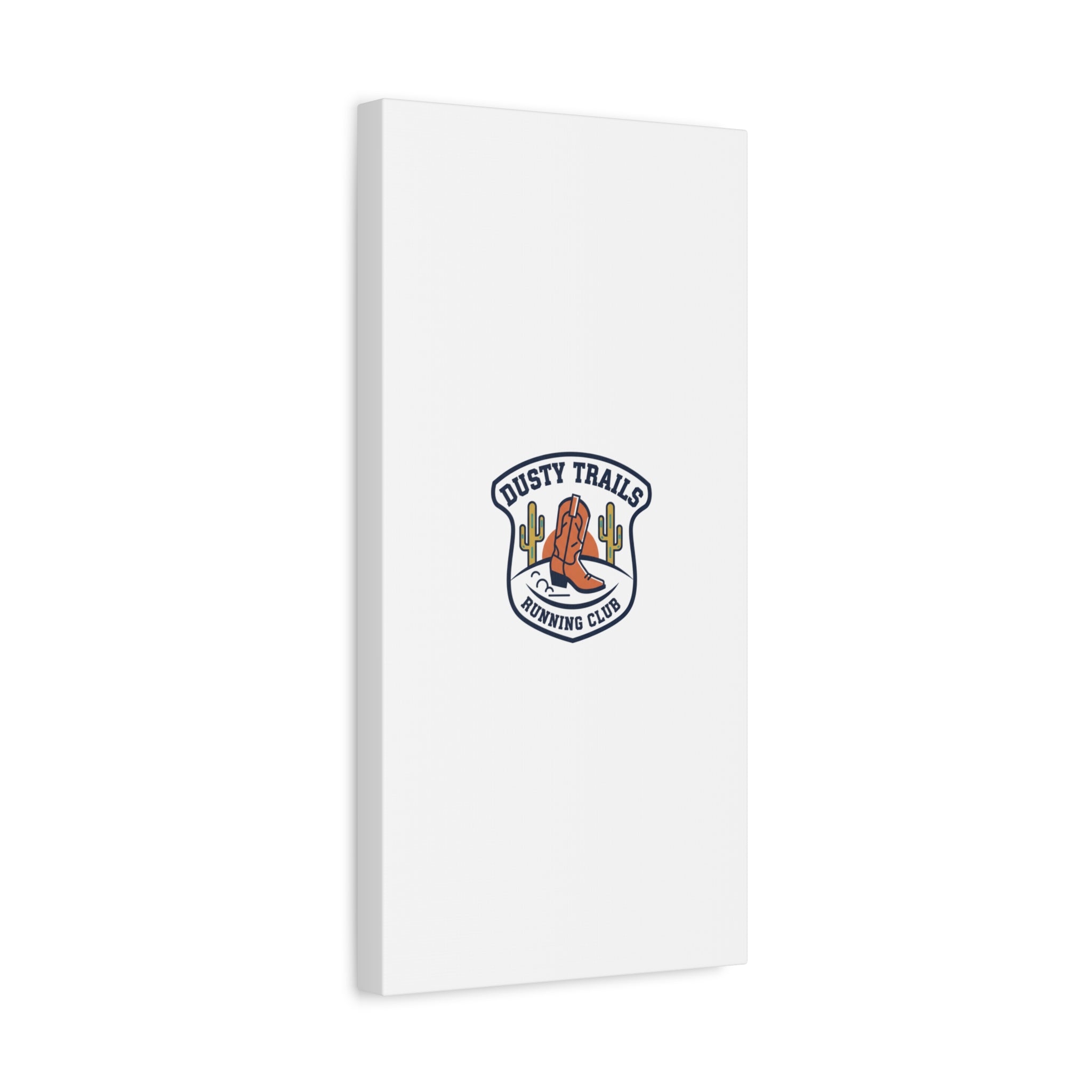 Dusty Trails Running Club Canvas | Western Badge Typography, Rustic Emblem