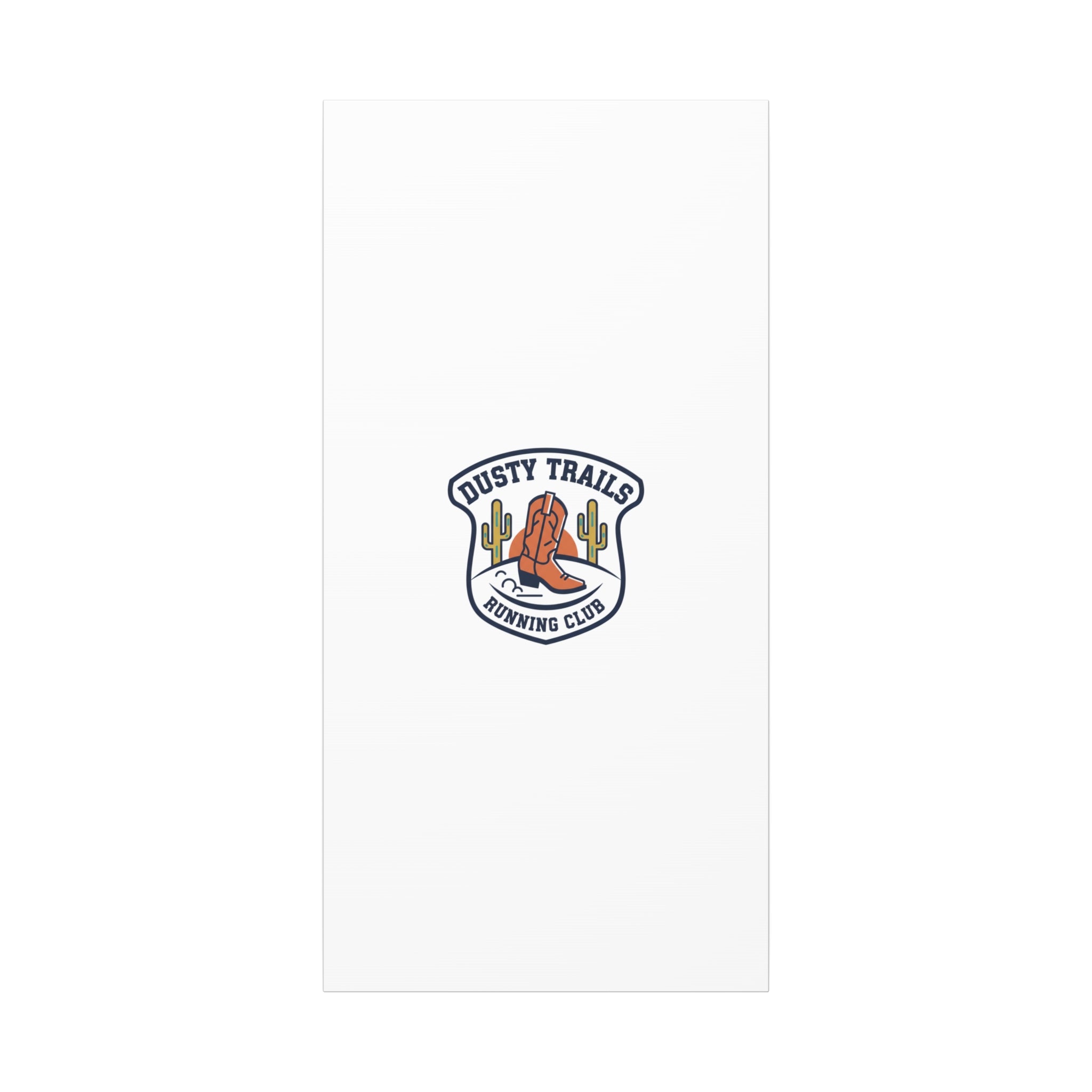 Dusty Trails Running Club Canvas | Western Badge Typography, Rustic Emblem