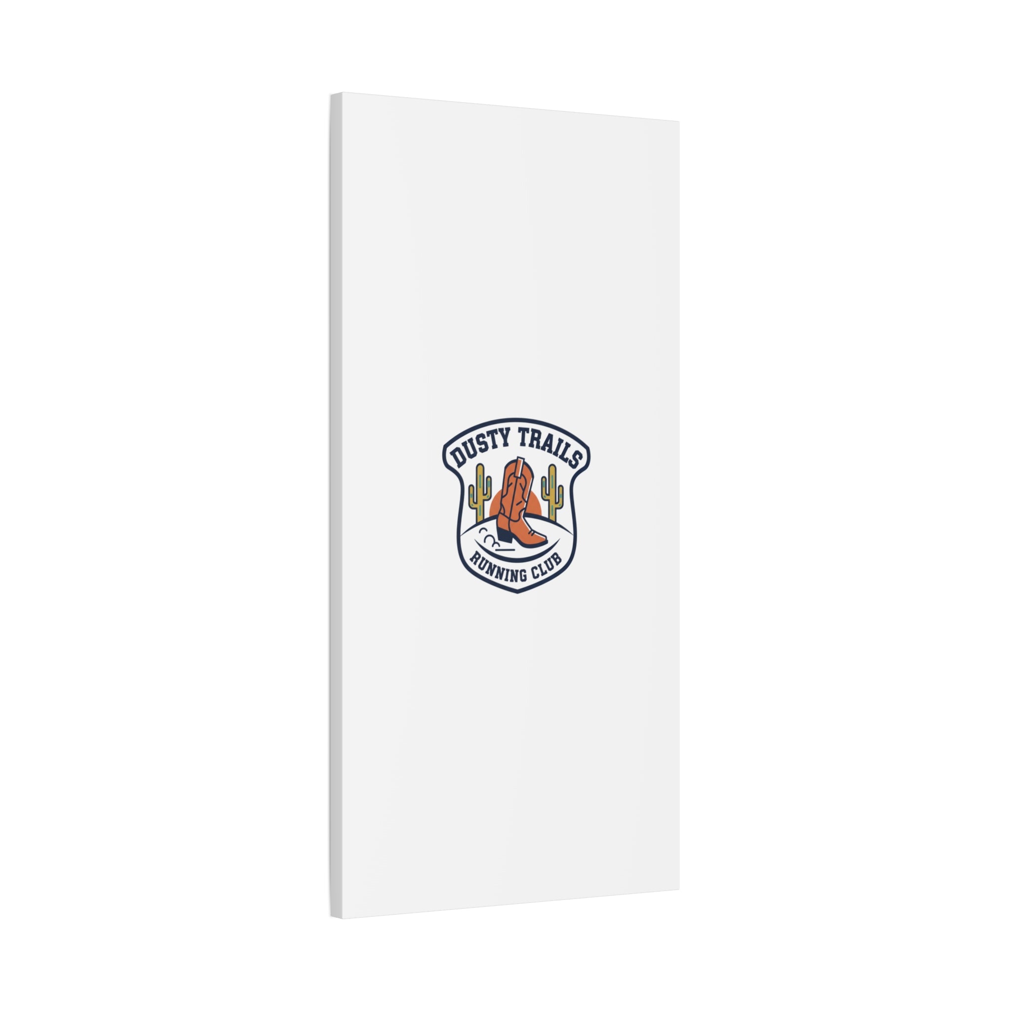 Dusty Trails Running Club Canvas | Western Badge Typography, Rustic Emblem